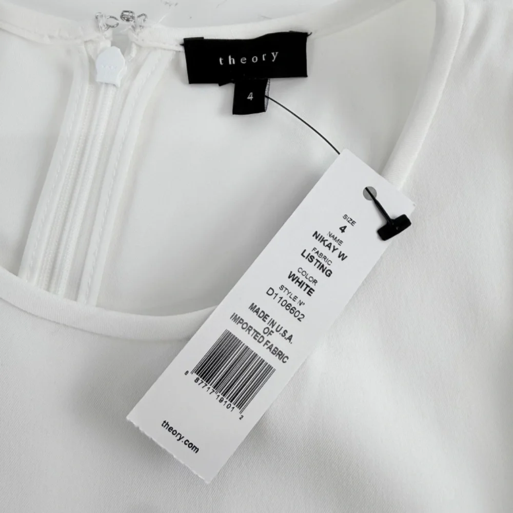 Theory Revolve Day to Night Chic Sleeveless A-Line Date Night White Dress Size 4